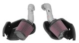 K&N 14-15 Infiniti Q50 3.7L V6 Dual Silver Typhoon Short Ram Intakes thumbnail 3