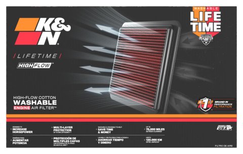 K&N 18-21 Chevrolet Express 2500 4.3L V6 Replacement Air Filter thumbnail 5