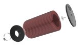 K&N Universal Round Clamp-On Air Filter 3-1/2in FLG 8in B, 7in T W/STUD, 12-1/2in H thumbnail 2