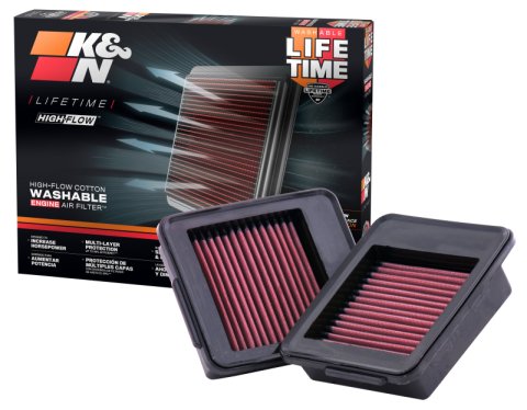 K&N 09+ Nissan GTR Drop In Air Filter thumbnail 4