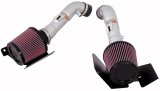 K&N 07-08 350z Dual Silver Typhoon Short Ram Intake thumbnail 2