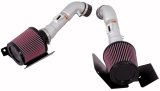 K&N 07-08 350z Dual Silver Typhoon Short Ram Intake thumbnail 3