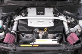 K&N 07-08 350z Dual Silver Typhoon Short Ram Intake thumbnail 5