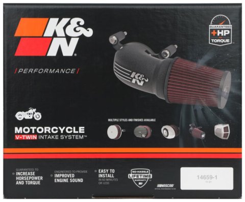 K&N 01-14 Harley-Davidson Softail/DYNA FL Performance Intake Kit thumbnail 4