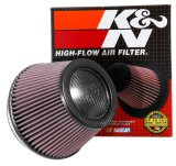 K&N Universal Carbon Fiber Filter 6in Flange / 7-1/2in OD-B / 5-1/8in OD-T / 5in H thumbnail 2