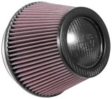 K&N Universal Carbon Fiber Filter 6in Flange / 7-1/2in OD-B / 5-1/8in OD-T / 5in H thumbnail 3