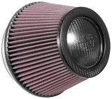 K&N Universal Carbon Fiber Filter 6in Flange / 7-1/2in OD-B / 5-1/8in OD-T / 5in H thumbnail 4