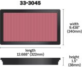 K&N 2016 TOYOTA HILUX REVO 2.8L L4 DSL Drop In Air Filter thumbnail 8