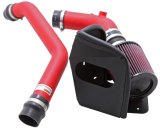 K&N 08-09 Mitsubishi Evo X Wrinkle Red Typhoon Short Ram Intake thumbnail 3