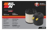 K&N 11-16 Ford 6.7L V8 Fuel Filter thumbnail 3