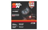K&N Round Tapered Universal Air Filter 2.75in Flange 5.063in Base 4.5in Top 5in Height thumbnail 6