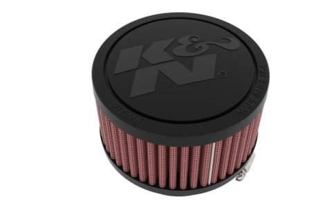 K&N Universal Clamp-On Air Filter 2.25in Flange ID 3.5in OD 2in Height thumbnail 1