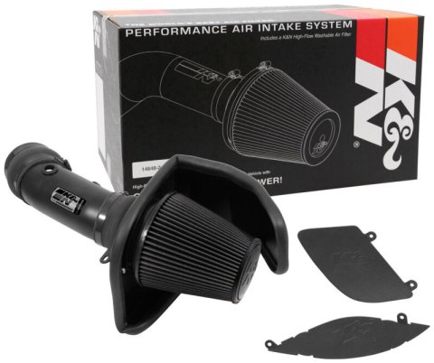 K&N 17-23 Dodge Charger/Challenger Hellcat SC 6.2L V8 DRYFLOW Performance Air Intake System thumbnail 2