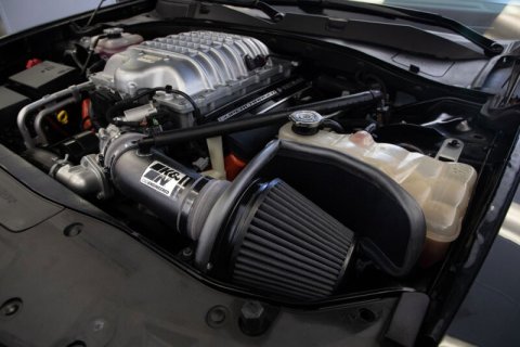 K&N 17-23 Dodge Charger/Challenger Hellcat SC 6.2L V8 DRYFLOW Performance Air Intake System thumbnail 4
