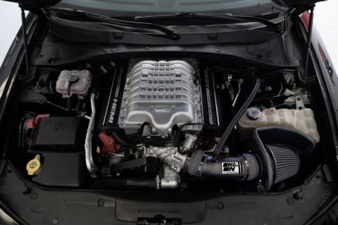 K&N 17-23 Dodge Charger/Challenger Hellcat SC 6.2L V8 DRYFLOW Performance Air Intake System thumbnail 5