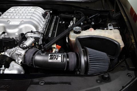 K&N 17-23 Dodge Charger/Challenger Hellcat SC 6.2L V8 DRYFLOW Performance Air Intake System thumbnail 6