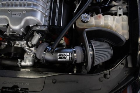 K&N 17-23 Dodge Charger/Challenger Hellcat SC 6.2L V8 DRYFLOW Performance Air Intake System thumbnail 7