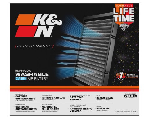 K&N 09-22 Nissan 370Z 3.7L V6 Lifetime Washable Cabin Air Filter thumbnail 5