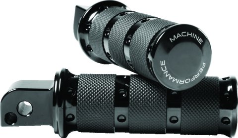 Performance Machine Footpegs XLS Passenger - Black Ano thumbnail 2