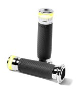 Performance Machine Contour Led Handle Grip Set - Chrome thumbnail 1