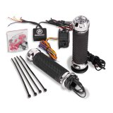 Performance Machine FLTRX TBW Heated Grips Apex - Chrome thumbnail 1
