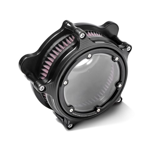 Performance Machine Vision Air Cleaner W/Bezel - Black Ops