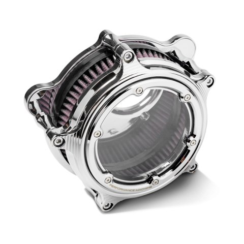 Performance Machine Vision Air Cleaner W/Bezel - Chrome
