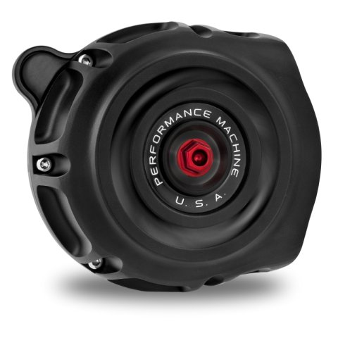 Performance Machine Vintage Air Cleaner - Black Ops thumbnail 1