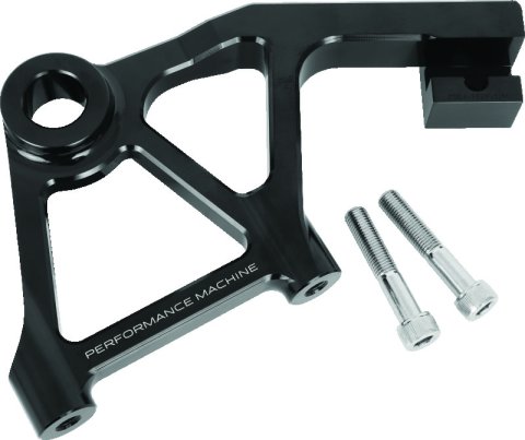 Performance Machine Touring Rear Rad Cal Bracket Assembly - Black Ano thumbnail 2