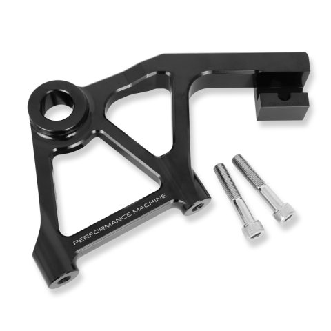 Performance Machine Touring Rear Rad Cal Bracket Assembly - Black Ano thumbnail 3
