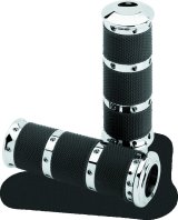 Performance Machine Handle Grip Set- XL Rubber 2K8 - Chrome thumbnail 2