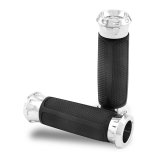 Performance Machine Handle Grip Set Overdrive - Chrome thumbnail 1