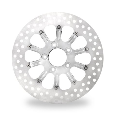 Performance Machine Disc/Carr 11.8 Revel Front - Chrome