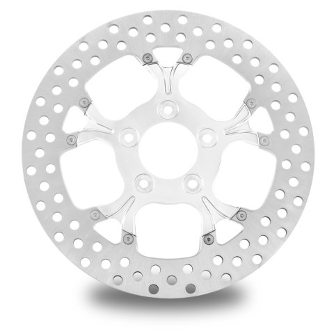 Performance Machine Disc/Carr 11.8 Galaxy Rear Left - Chrome