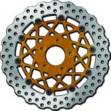Performance Machine Disc/Carr Speedstar 11.8in x .20 FF No O/S Front - Gold Ano thumbnail 2