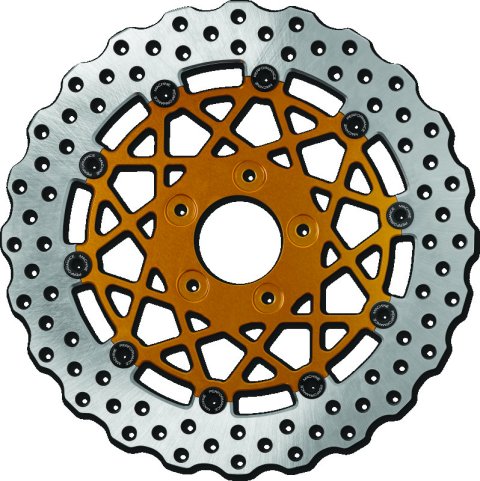 Performance Machine Disc/Carr Speedstar 11.8in x .20 FF No O/S Rr - Gold Ano thumbnail 2
