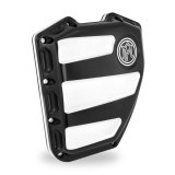 Performance Machine Twin Cam Scallop Timing Cover - Contrast Cut Platinum thumbnail 1