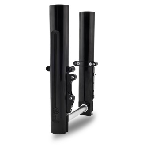 Performance Machine 08-13 FL Lower Leg Assembly - Black Ano thumbnail 1