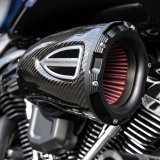 Performance Machine 93-06 Big Twin CV Carb,01-17 Big Twin Delphi C4 Series Air Cleaner - CF/Blk Ops thumbnail 1