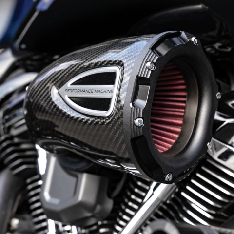 Performance Machine 23-Up CVO, 2024 Touring C4 Series Air Cleaner - Carbon Fiber/Black Ops thumbnail 1