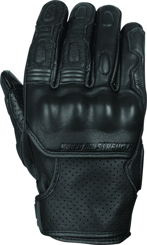 Speed and Strength Twist of Fate Leather Gloves Black - Large thumbnail 2