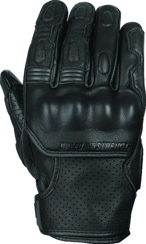 Speed and Strength Twist of Fate Leather Gloves Black - Medium thumbnail 2