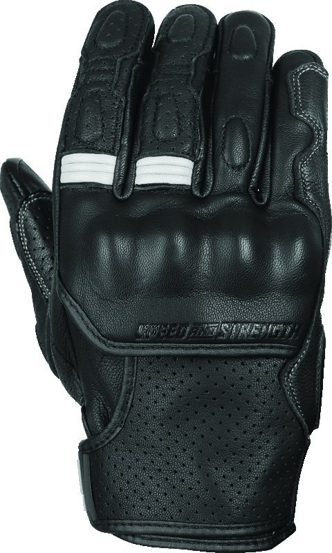 Speed and Strength Twist of Fate Leather Gloves Black/White - XL thumbnail 2