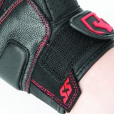 Speed and Strength Twist of Fate Leather Gloves Black/Red - Small thumbnail 4