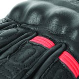 Speed and Strength Twist of Fate Leather Gloves Black/Red - Small thumbnail 6