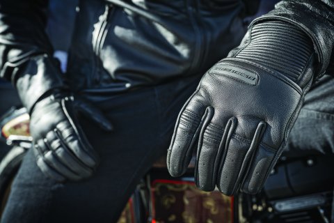 Speed and Strength Off the Chain Leather Gloves Black - Small thumbnail 2