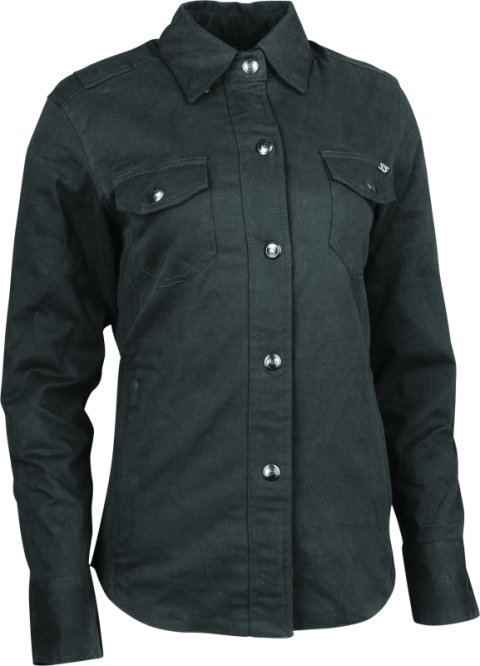Speed and Strength Speed Society Armored Moto Shirt Black Womens - XS thumbnail 1
