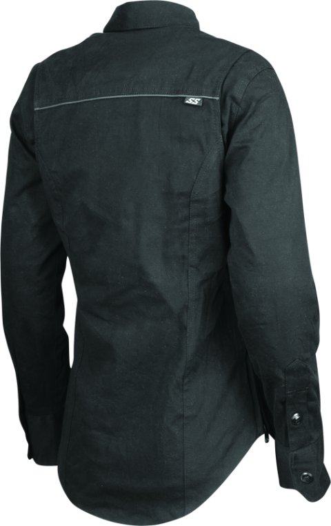 Speed and Strength Speed Society Armored Moto Shirt Black Womens - XS thumbnail 2