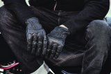 Speed and Strength Rust and Redemption Leather Gloves Black - Small thumbnail 2