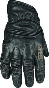 Speed and Strength Rust and Redemption Leather Gloves Black - Small thumbnail 7